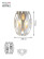 Wall Lamp Rivoli Meike 4080-402 Wall Lamp 2 Xe14 40W Design