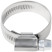 Crimping knurled clamp, width 12 mm, stainless steel.steel 20-32 mm