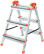 Double-sided steel ladder, 3 steps, H=67.5 cm, weight 4.0 kg