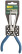Thin-nosed "mini" elongated, blue handles 150 mm
