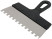 Stainless steel serrated facade spatula 250 mm / tooth 10 mm