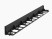 Garden curb 1000 mm height 78 mm black 1 piece