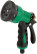 Watering gun, 8 modes, green 170 mm