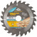 Circular saw blade for wood 190 x 30 x 24T + 2 rings: 30/20 and 20/16 mm