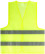 Yellow signal vest, 2 horizontal stripes, 60 gr., size XL