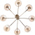 Rivoli Cristal Chandelier 2095-308 8 x E14 40W classic