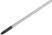 Screwdriver "Master", CrV steel, rubberized handle 3x75 mm PH0