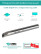 S12M SDQCR 07 with COOLANT hole internal turning boring cutter right, 12 mm / plate DCMT 0702**