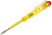 Indicator screwdriver, yellow handle 100 - 500V, 140 mm