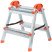 Double-sided steel ladder, 2 steps, H = 45.5 cm, weight 2.7 kg