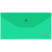 Envelope folder on the button STAMM C6, 180mkm, plastic, transparent, green