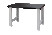 Heavy duty workbench, metal table top with 4 legs black 1500 x 750 x 1030 mm