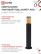 Outdoor Outdoor Lamp TBU AMBER-SP600-1xA60-BL aluminum 600mm Black IP54 IN HOME