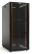 TTB-2261-AS-RAL9004 Шкаф напольный 19-дюймовый, 22U, 1166x600х1000 мм (ВхШхГ), передняя стеклянная дверь со стальными перфорированными боковинами, задняя дверь сплошная, ручка с замком, крыша нового типа, цвет черный (RAL 9004) (разобранный)