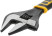 Adjustable "Style" wrench, narrow jaws, scale, extra magnification.gripper, rubberized. handle 200mm (39mm)