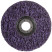 Polymer stripping disc 125 mm, purple, hard