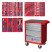 Set of tools "STANDARD" in a red cart, 186 items MASTER 52-05186R