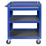 Тележка открытая "ОПТИМА", 3 полки и выдвижной ящик, синяя МАСТАК 520-01580MB