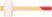 White rubber mallet, wooden handle 50 mm ( 340 gr )