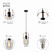 Pendant lamp Rivoli Christina 4110-201 1 * E27 40W ceiling design