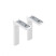Shelf holder regomensol 24cm white AKS (1kpl=2 pcs)