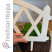 Decorative garden fence for garden and country Geoplastboard 300x26 cm, white