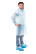 Puretech® C20 Disposable bathrobe with buttons, 20 g/sq.m, blue, XXL, pcs