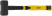Inertia-free sledgehammer, fiberglass handle with rubberized coating 53 mm, 1 kg