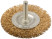 Circular straight corkscrew, with stud, steel latuned wavy wire 63 mm