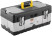 Plastic tool box 18" (450x250x195 mm) stainless steel locks and walls. steel