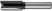 Straight groove milling cutter with double blade, DxHxL = 12 x 25 x 58 mm