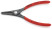 Precision forceps. for external locking rings, straight. sponges, posad. size Ø 19-60 mm, tip Ø 1.8 mm, L-180 mm, black, 1-k handles