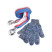 Tow rope 5 t, 5 m - tape with 2 hooks in a blister + gloves