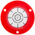 Round surface level, ABS plastic, 49 mm
