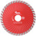 Diamond cutting disc "Turbo-wave" (dry and wet cutting) 125x2.4x7.5x22.2 mm