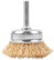 Щетка для дрели, тип "Чашка", латун. витая проволока 0,3 мм, 50 мм, блистер, CUTOP Profi