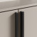 Handle meb. bracket alum. PIANO 896/1000 matt black, AKS type 2