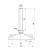 Регулируемая опора M16x100 до 50 кг (под крепёж) Алтервиа A00022.1108016100