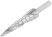 HSS step drill for metal, spiral profile, 9 steps, 4-12 mm