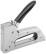 Stapler for narrow staples "type 53" / "type 53F", 6-10 mm, spring mechanism, metal housing
