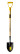Small garden shovel with a wooden handle 740 mm and handle LSMCH7R