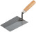 Finishing trowel, tool steel, wooden handle 160 mm