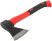 The axe is forged steel, reinforced fiberglass handle 600 gr.