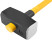 Forged sledgehammer, fiberglass reverse reinforced handle 900 mm,10 kg