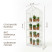 Greenhouse greenhouse on the windowsill Geoplastboard 59x39x160 cm 4 shelves with cover color white