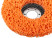 Polymer stripping disc 125 mm, orange, very hard