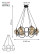 Rivoli Ariadna Chandelier 4074-206 6 x E14 40W design