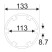 Head for rear differential nut, d=133mm (MERCEDES, MAN) JTC