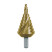 Step drill for holes for HSS CBN cable products, ground with a spiral groove and sharpening of the tip Ø 5,3 - 38,5 TiN