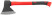 The axe is forged steel, reinforced fiberglass handle 1000 gr.
